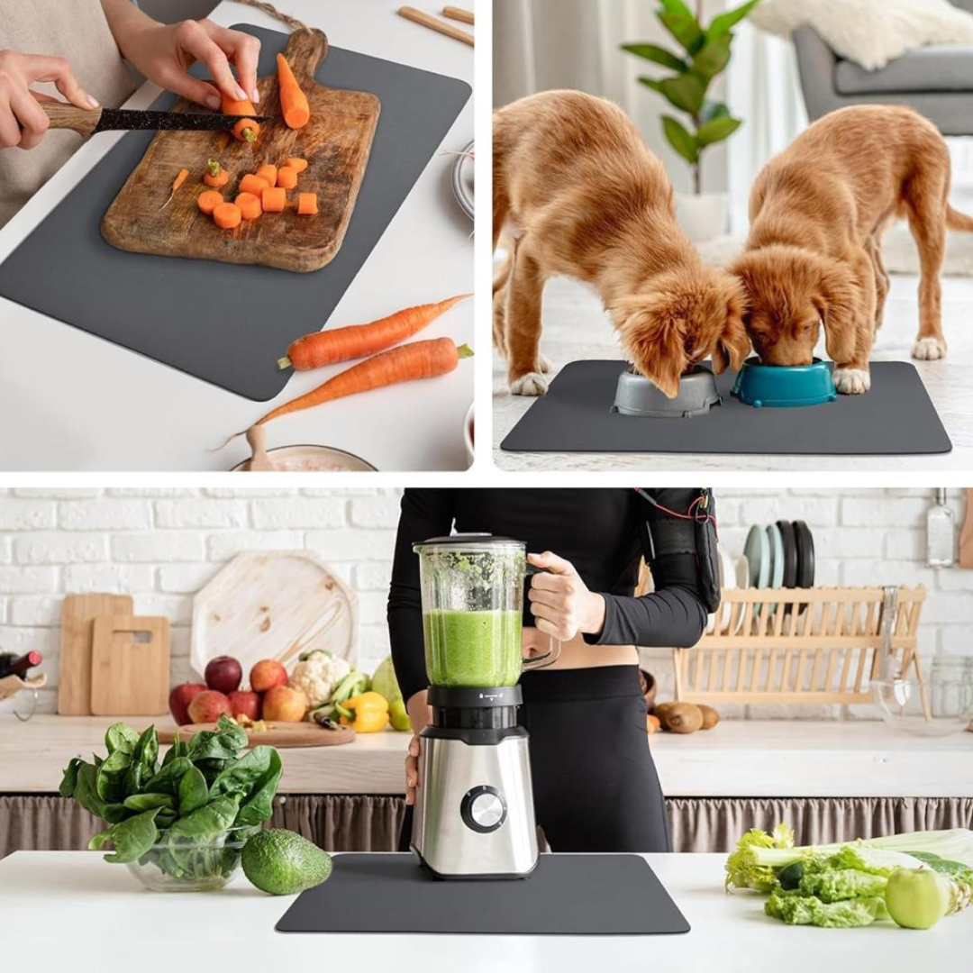 Drying mat for Kitchen, Water Absorbent Mat (PACK OF 2)