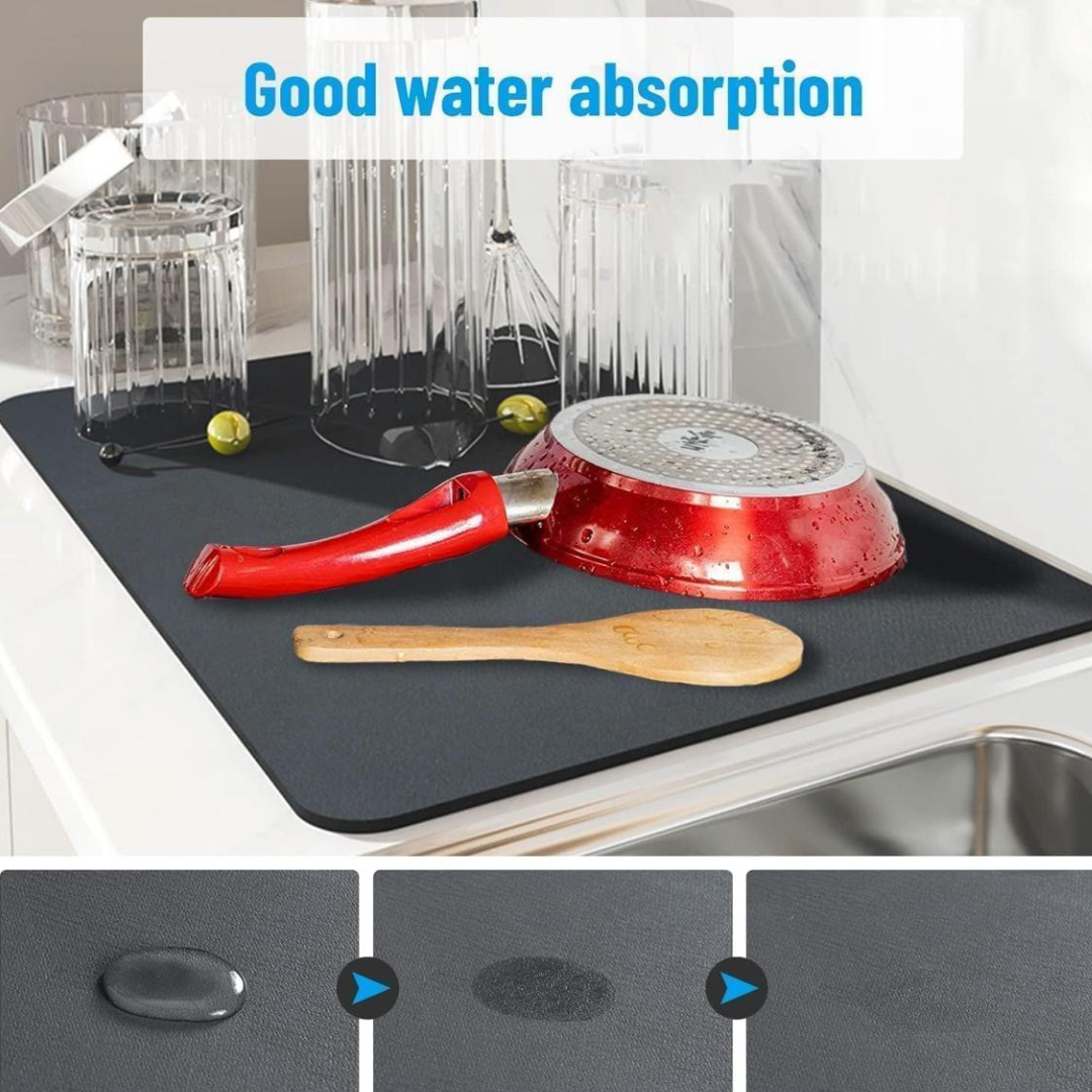 Drying mat for Kitchen, Water Absorbent Mat (PACK OF 2)