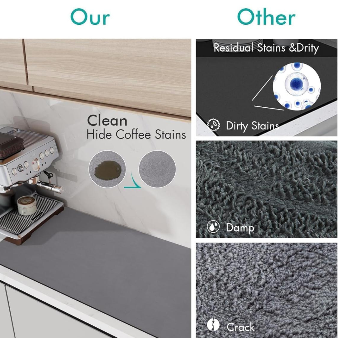 Drying mat for Kitchen, Water Absorbent Mat (PACK OF 2)