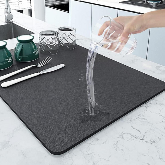Drying mat for Kitchen, Water Absorbent Mat (PACK OF 2)